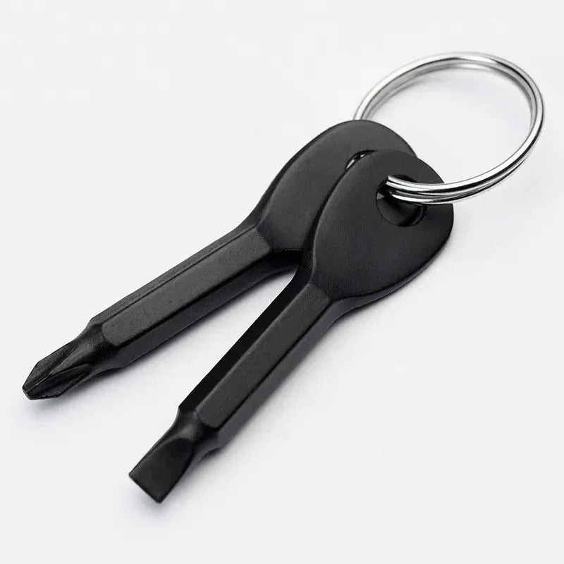 KeyFix - Multifunctional key ring with mini flat and cross screwdriver