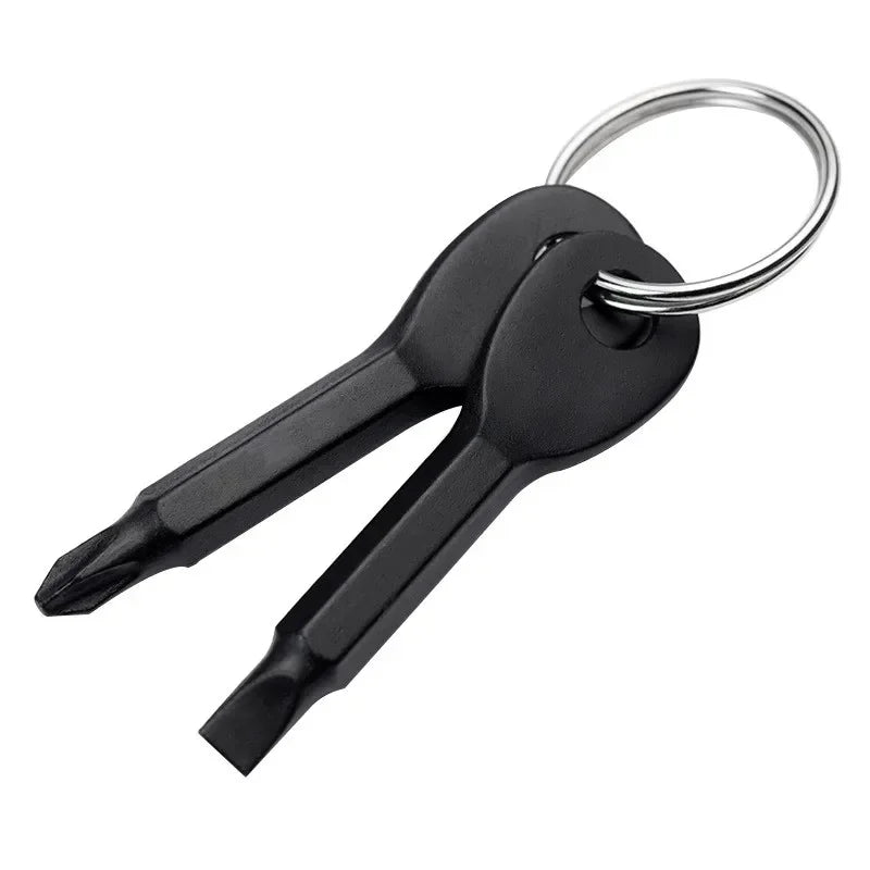 KeyFix - Multifunctional key ring with mini flat and cross screwdriver