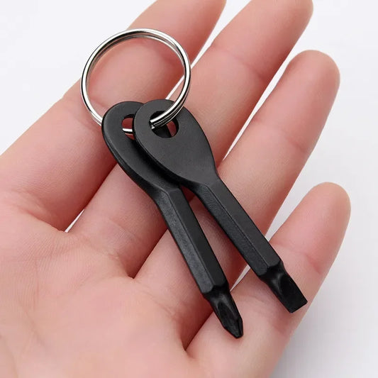 KeyFix - Multifunctional key ring with mini flat and cross screwdriver